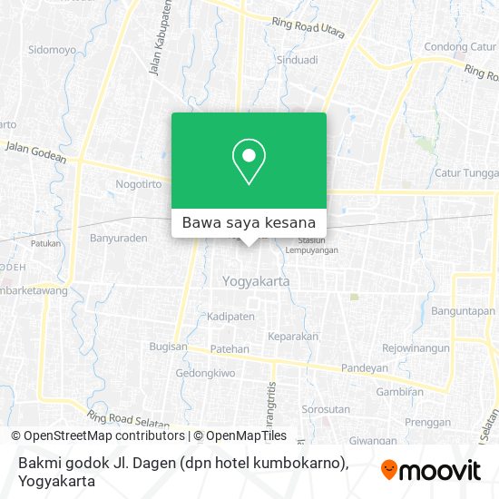 Peta Bakmi godok Jl. Dagen (dpn hotel kumbokarno)