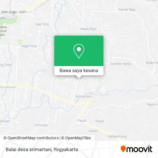 Peta Balai desa srimartani