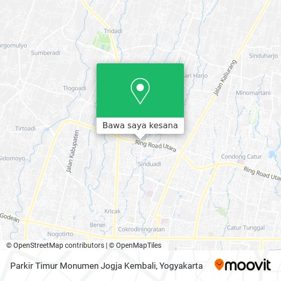 Peta Parkir Timur Monumen Jogja Kembali