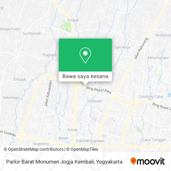 Peta Parkir Barat Monumen Jogja Kembali