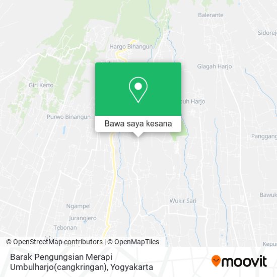 Peta Barak Pengungsian Merapi Umbulharjo(cangkringan)