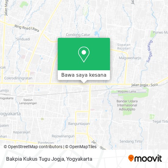 Peta Bakpia Kukus Tugu Jogja