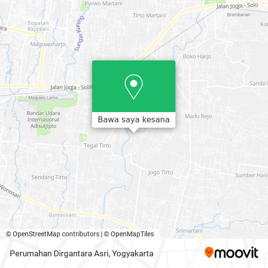 Peta Perumahan Dirgantara Asri