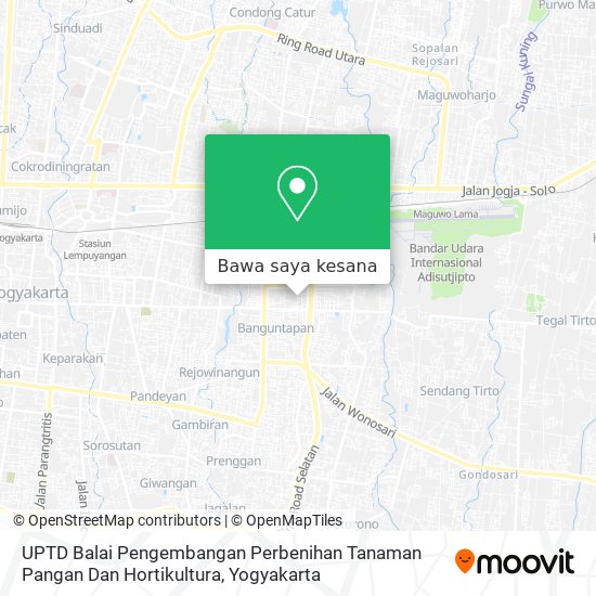 Peta UPTD Balai Pengembangan Perbenihan Tanaman Pangan Dan Hortikultura