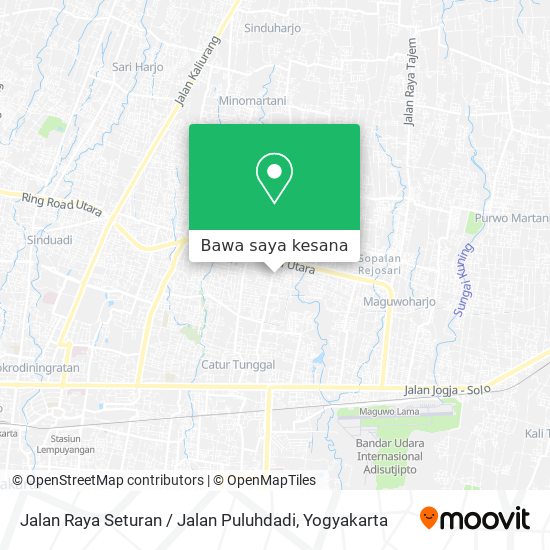 Peta Jalan Raya Seturan / Jalan Puluhdadi