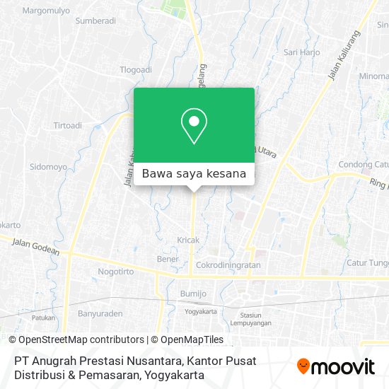 Peta PT Anugrah Prestasi Nusantara, Kantor Pusat Distribusi & Pemasaran