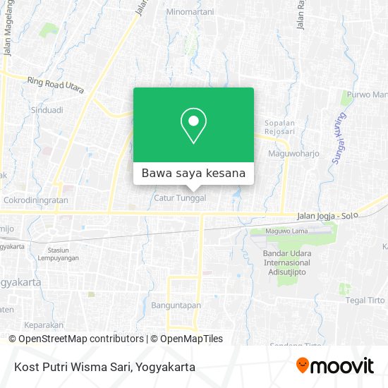 Peta Kost Putri Wisma Sari