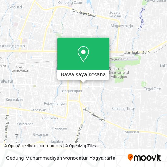 Peta Gedung Muhammadiyah wonocatur