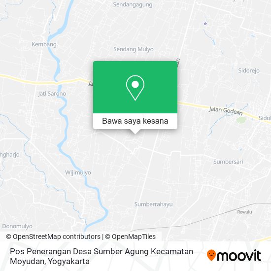 Peta Pos Penerangan Desa Sumber Agung Kecamatan Moyudan