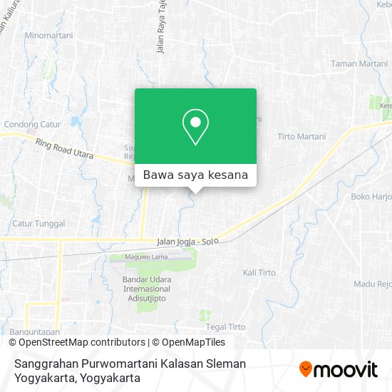 Peta Sanggrahan Purwomartani Kalasan Sleman Yogyakarta