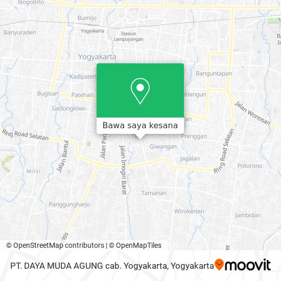 Peta PT. DAYA MUDA AGUNG cab. Yogyakarta