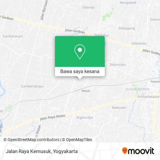 Peta Jalan Raya Kemusuk