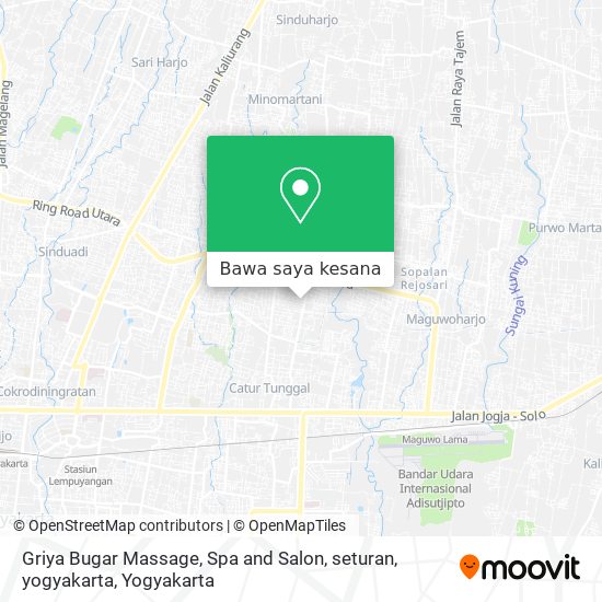 Peta Griya Bugar Massage, Spa and Salon, seturan, yogyakarta