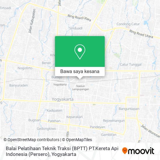 Peta Balai Pelatihaan Teknik Traksi (BPTT) PT.Kereta Api Indonesia (Persero)