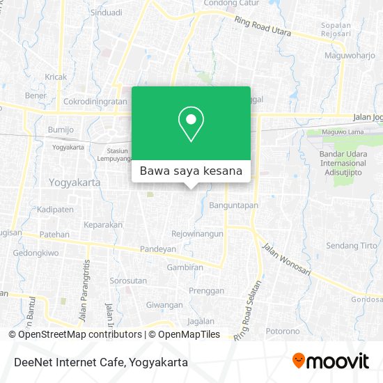 Peta DeeNet Internet Cafe