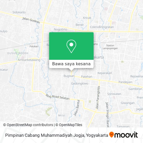 Peta Pimpinan Cabang Muhammadiyah Jogja