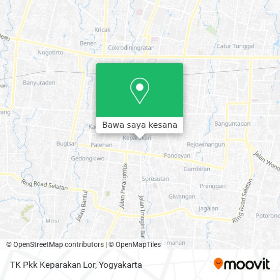 Peta TK Pkk Keparakan Lor
