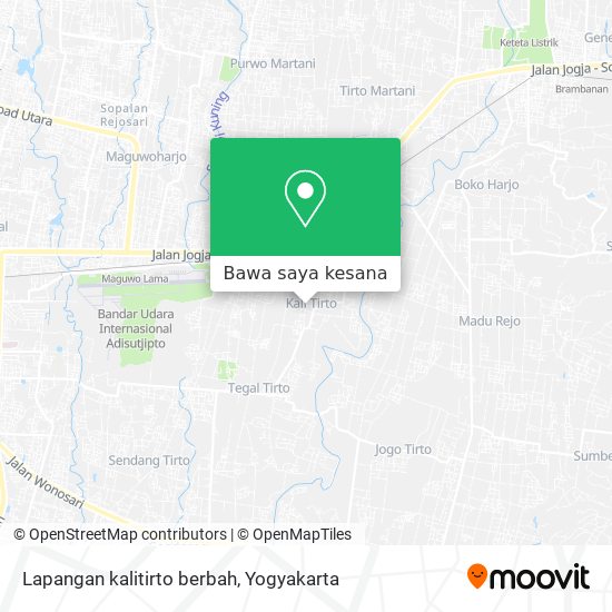 Peta Lapangan kalitirto berbah