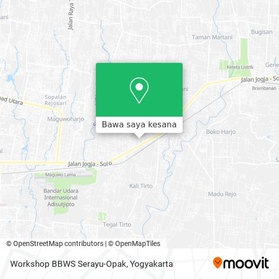 Peta Workshop BBWS Serayu-Opak