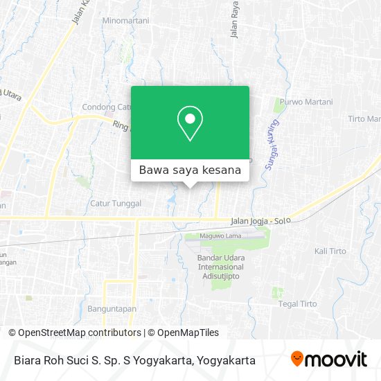 Peta Biara Roh Suci S. Sp. S Yogyakarta