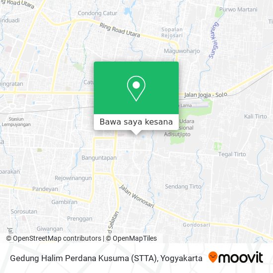 Peta Gedung Halim Perdana Kusuma (STTA)