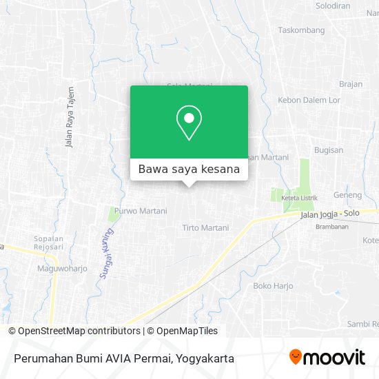 Peta Perumahan Bumi AVIA Permai