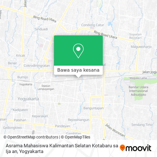 Peta Asrama Mahasiswa Kalimantan Selatan Kotabaru sa Ija an