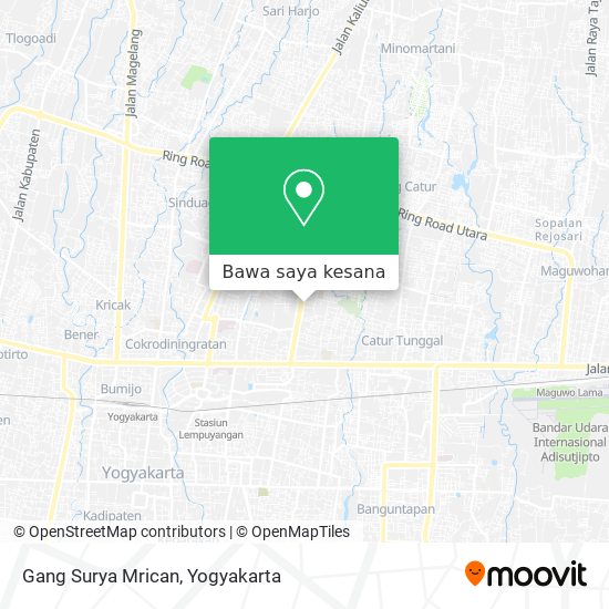 Peta Gang Surya Mrican