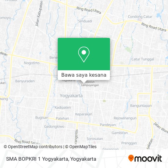 Peta SMA BOPKRI 1 Yogyakarta