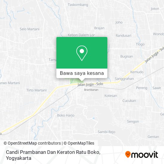 Peta Candi Prambanan Dan Keraton Ratu Boko