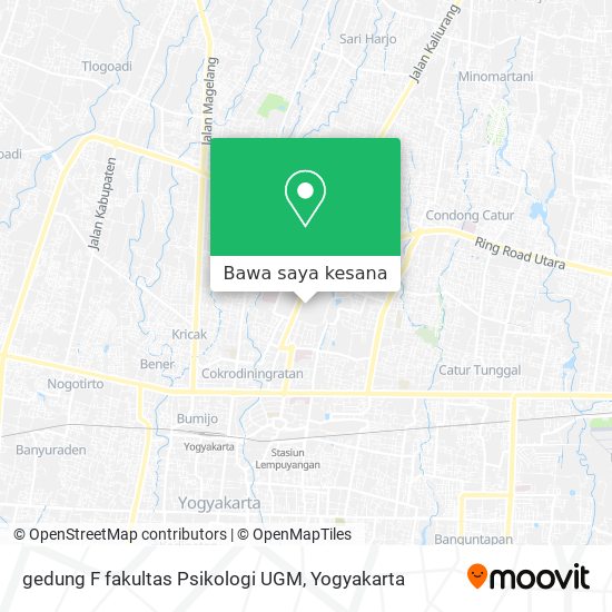 Peta gedung F fakultas Psikologi UGM