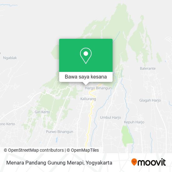 Peta Menara Pandang Gunung Merapi