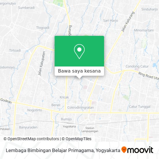 Peta Lembaga Bimbingan Belajar Primagama