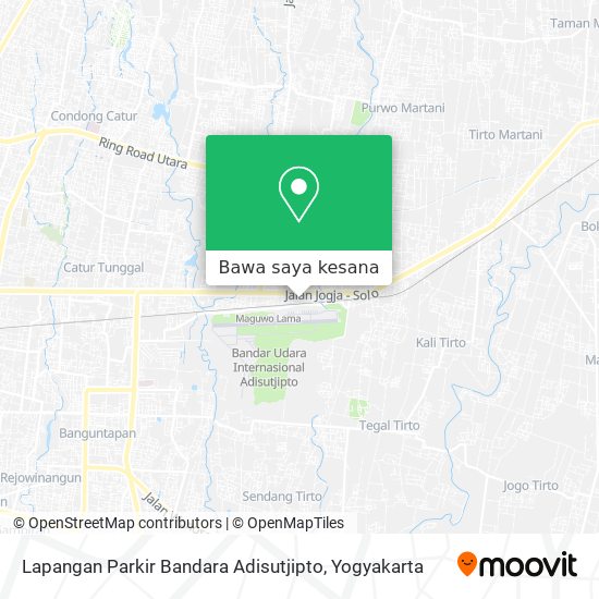 Peta Lapangan Parkir Bandara Adisutjipto