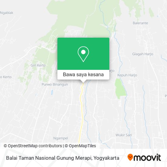 Peta Balai Taman Nasional Gunung Merapi