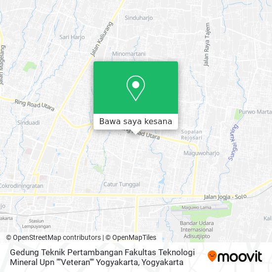 Peta Gedung Teknik Pertambangan Fakultas Teknologi Mineral Upn ""Veteran"" Yogyakarta