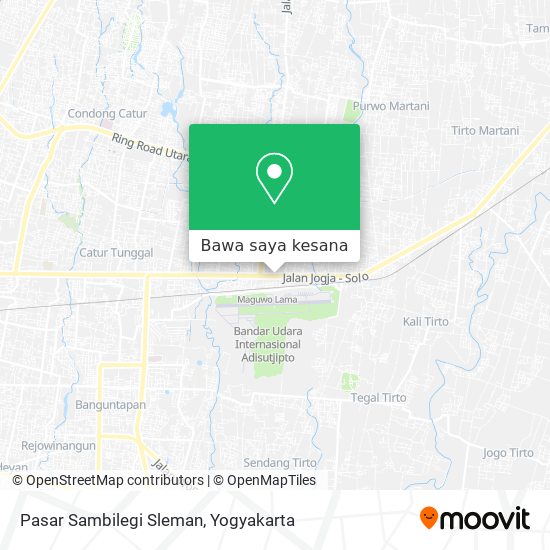 Peta Pasar Sambilegi Sleman