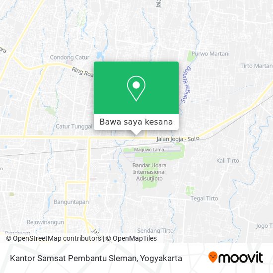 Peta Kantor Samsat Pembantu Sleman