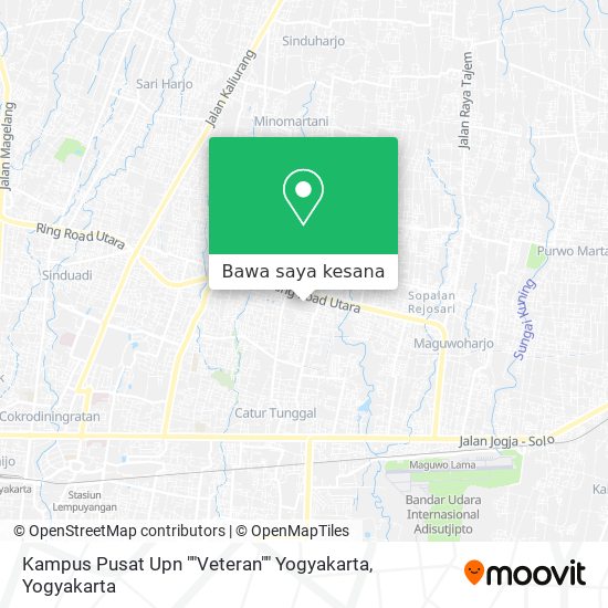 Peta Kampus Pusat Upn ""Veteran"" Yogyakarta