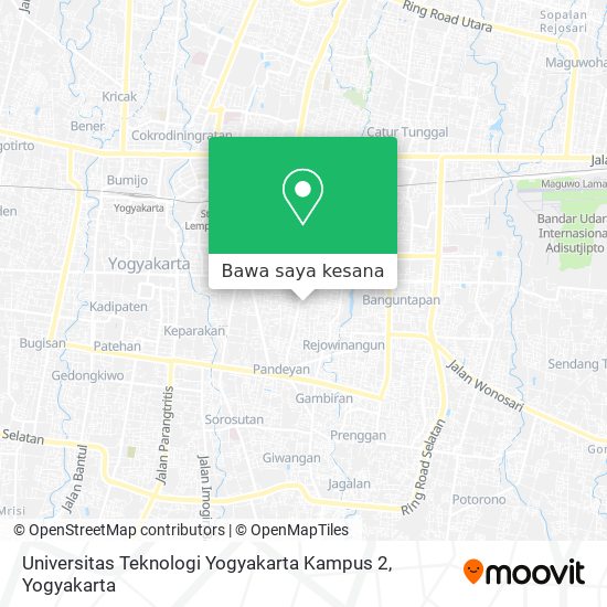 Peta Universitas Teknologi Yogyakarta Kampus 2