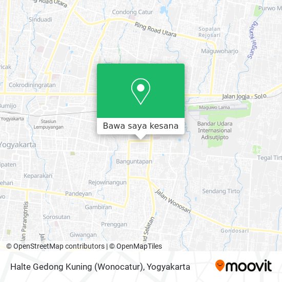 Peta Halte Gedong Kuning (Wonocatur)