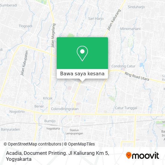 Peta Acadia, Document Printing. Jl Kaliurang Km 5