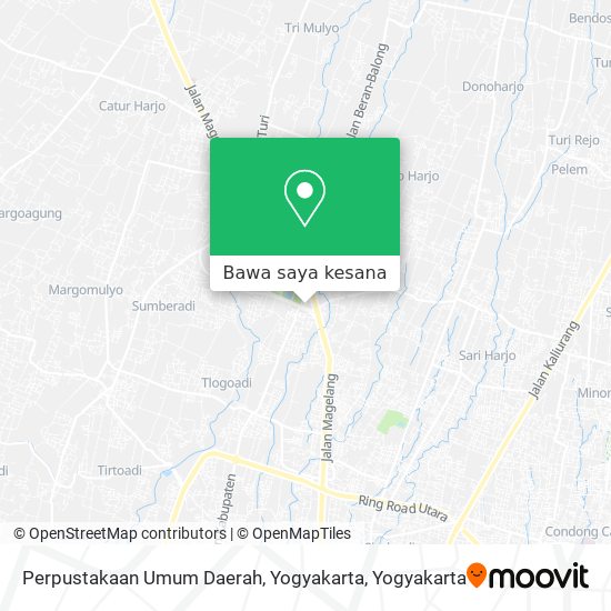 Peta Perpustakaan Umum Daerah, Yogyakarta