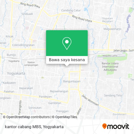 Peta kantor cabang MBS