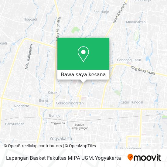 Peta Lapangan Basket Fakultas MIPA UGM