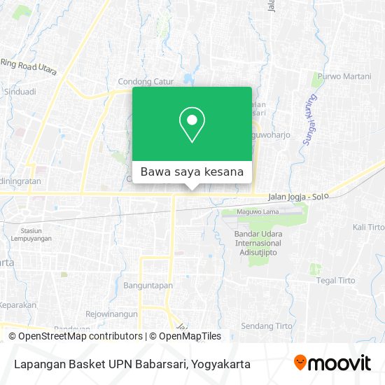 Peta Lapangan Basket UPN Babarsari