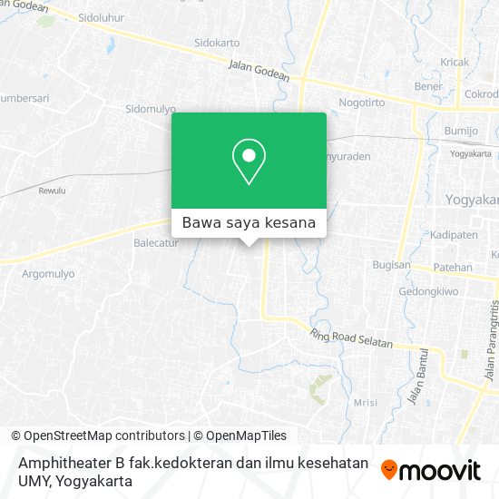 Peta Amphitheater B fak.kedokteran dan ilmu kesehatan UMY