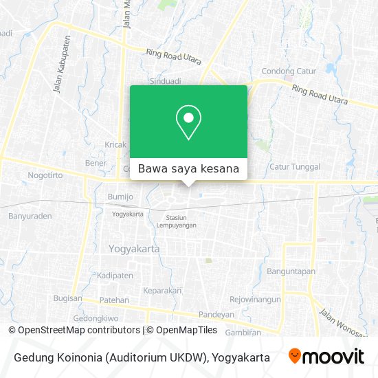 Peta Gedung Koinonia (Auditorium UKDW)