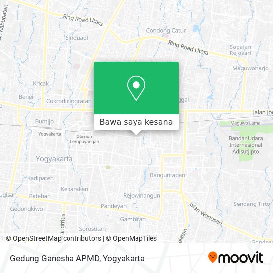 Peta Gedung Ganesha APMD