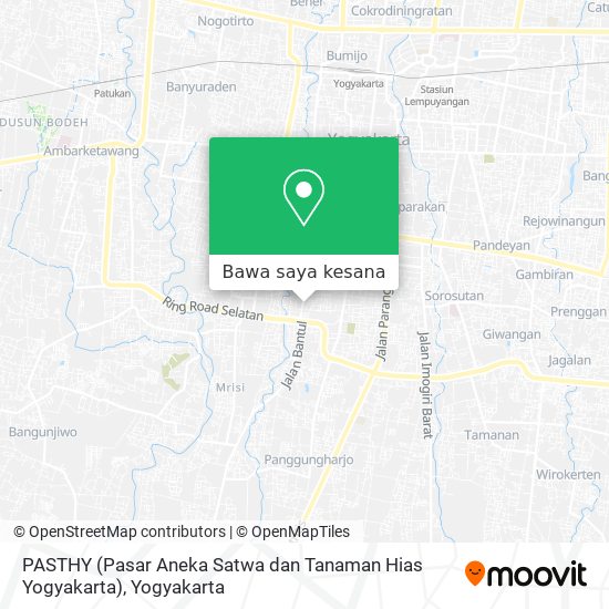 Peta PASTHY (Pasar Aneka Satwa dan Tanaman Hias Yogyakarta)